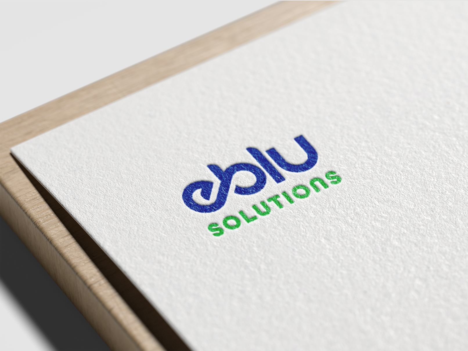 eBlu Solutions Logo on envelope
